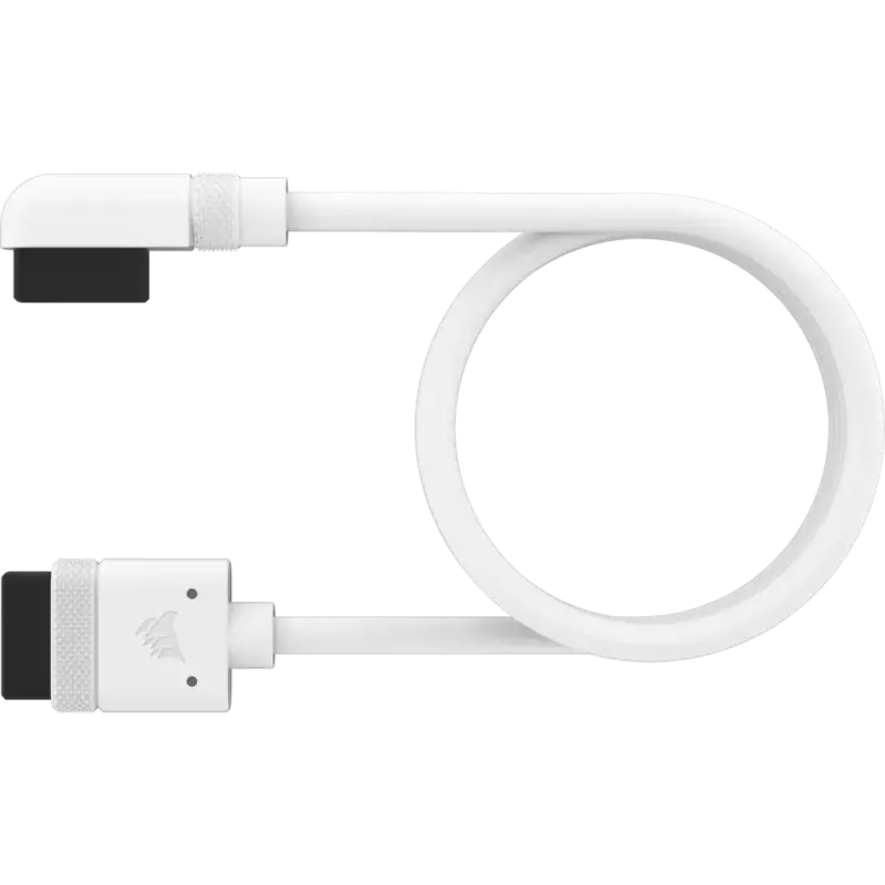 Corsair iCUE LINK Cable; 1x 600mm with Straight/Slim 90° connectors; White