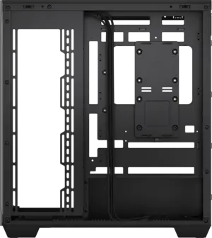 3500X Tempered Glass Black Mid-Tower PC Case; 2x 3.5'' |  2x 2.5'' Drive Bays; Up to 360mm Radiator compatible