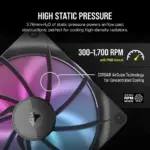 Corsair RX Series; iCUE LINK RX140; 140mm Fan; Dual Pack. (CO-9051020-WW)