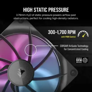 Corsair RX Series; iCUE LINK RX140; 140mm Fan; Dual Pack. (CO-9051020-WW)