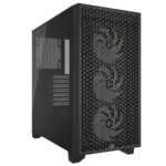 3000D RGB AIRFLOW Black Mid-Tower PC Case; 2x 3.5'' |  2x 2.5'' Drive Bays; Up to 360mm Radiator compatible; 3x 120mm fan incl