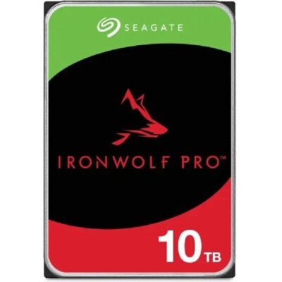 Seagate Ironwolf Pro ST10000NT001 10TB 3.5'' HDD NAS Drives 7200 RPM; SATA 6GB/s Interface; 256MB Cache;550TB/Year; Unlimited Ba