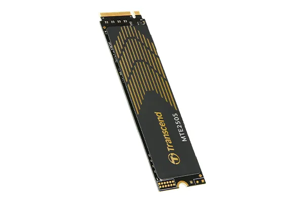 TRANSCEND 4TB MTE250S PCI-E GEN 4X4 M.2 NVMe 2280 SSD 3D TLC -7500 MB/s Read 6700 MB/s Write- with Heat Spreader - 3120 TBW