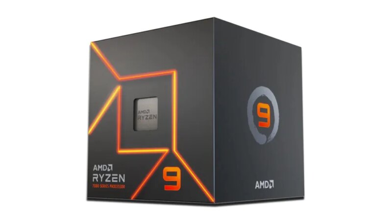 AMD Ryzen 9 7900 5nm SKT AM5 CPU; 12 Core/24 Thread; Base Clock 3.7GHz;64 MB Cache; Radeon Graphics; Wraith prism cooler