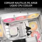 Corsair NAUTILUS 360 ARGB White; 360mm Radiator; Liquid CPU Cooler; Intel® LGA 1851/1700; AMD® AM5/AM4 (CW-9060095-WW)