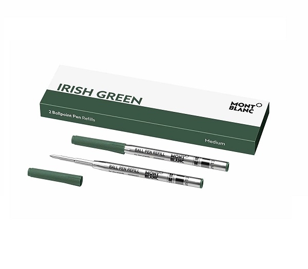 Montblanc Irish Green -  Ballpoint Pen Refills - Medium - 2 Pcs (128217)  FASHION ACCESSORIES
