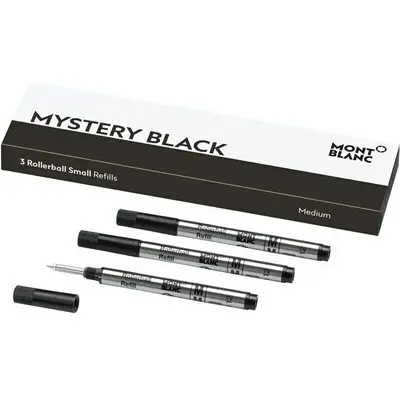 Montblanc Mistery Black - Ballpoint Pen Refills - Medium - 3 Pcs (128240) Unisex FASHION ACCESSORIES