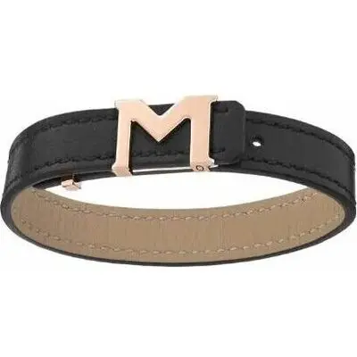 Montblanc Leather M Logo (128659) Unisex FASHION ACCESSORIES
