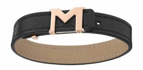 Montblanc Leather M Logo (128659) Unisex FASHION ACCESSORIES