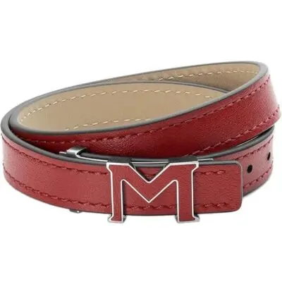 Montblanc Leather M Logo (129501) Unisex FASHION ACCESSORIES