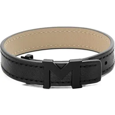 Montblanc Leather M Logo (129503) Unisex FASHION ACCESSORIES