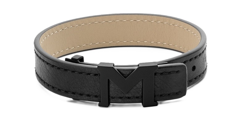 Montblanc Leather M Logo (129503) Unisex FASHION ACCESSORIES
