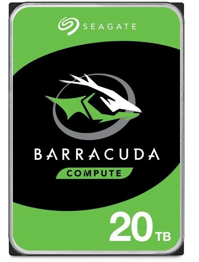 Seagate Barracuda ST20000DM001 20TB 3.5'' HDD Desktop Internal drives; SATA 6GB/s Interface; 185MB/s Sustained TR; 256MB cache; (ST20000DM001) 1 Seagate Barracuda ST20000DM001 20TB 3.5'' HDD Desktop Internal drives; SATA 6GB/s Interface; 185MB/s Sustained TR; 256MB cache; (ST20000DM001)