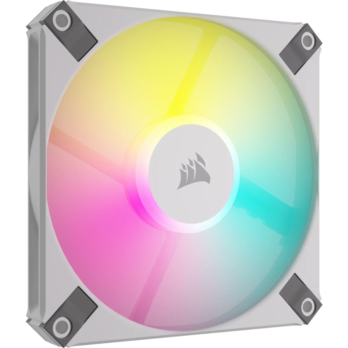 Corsair iCUE AF120 RGB SLIM 120mm PWM Fluid Dynamic Bearing Fan - White - Image 4