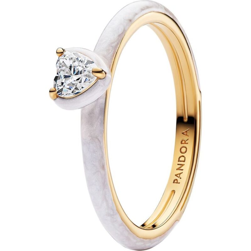 Pandora Jewelry White Chakra Heart (163088C01-50) Women JEWELRY