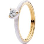 Pandora Jewelry White Chakra Heart (163088C01-58) Women JEWELRY