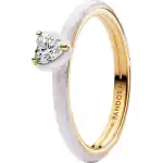 Pandora Jewelry White Chakra Heart (163088C01-60) Women JEWELRY