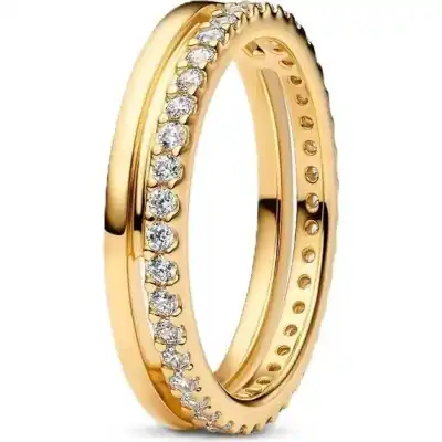 Pandora Jewelry Square Sparkle Halo Ring (163799C01-54) Women JEWELRY