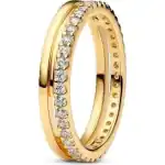 Pandora Jewelry Square Sparkle Halo Ring (163799C01-56) Women JEWELRY
