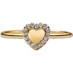 Pandora Jewelry Engravable Heart PavÉ Ring (163801C01-56) Women JEWELRY