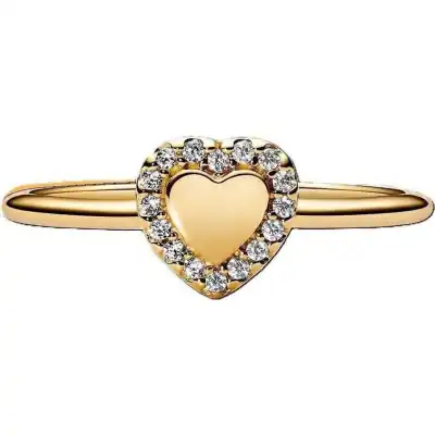 Pandora Jewelry Engravable Heart PavÉ Ring (163801C01-56) Women JEWELRY