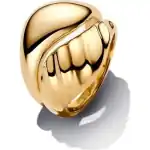 Pandora Jewelry Logo Polished Band Ring (163832C00-54) Women JEWELRY