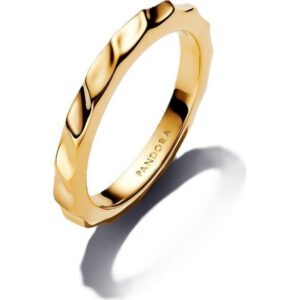 Pandora Jewelry Rippled Band Ring (163885C00-54) Women JEWELRY