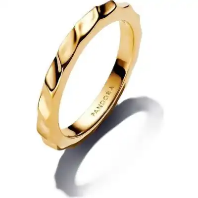 Pandora Jewelry Rippled Band Ring (163885C00-54) Women JEWELRY
