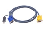 ATEN 5M USB KVM Cable with 3 in 1 SPHD and built-in PS/2 to USB converter