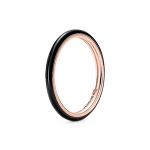 Pandora Jewels Black Enamel - Ring - Size 52 ***special Price*** (189655C01-52) Women's JEWELRY
