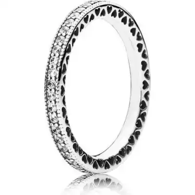 Pandora Jewels Sparkle & Hearts - Ring - Size 50 ***special Price*** (190963CZ-50) Women JEWELRY