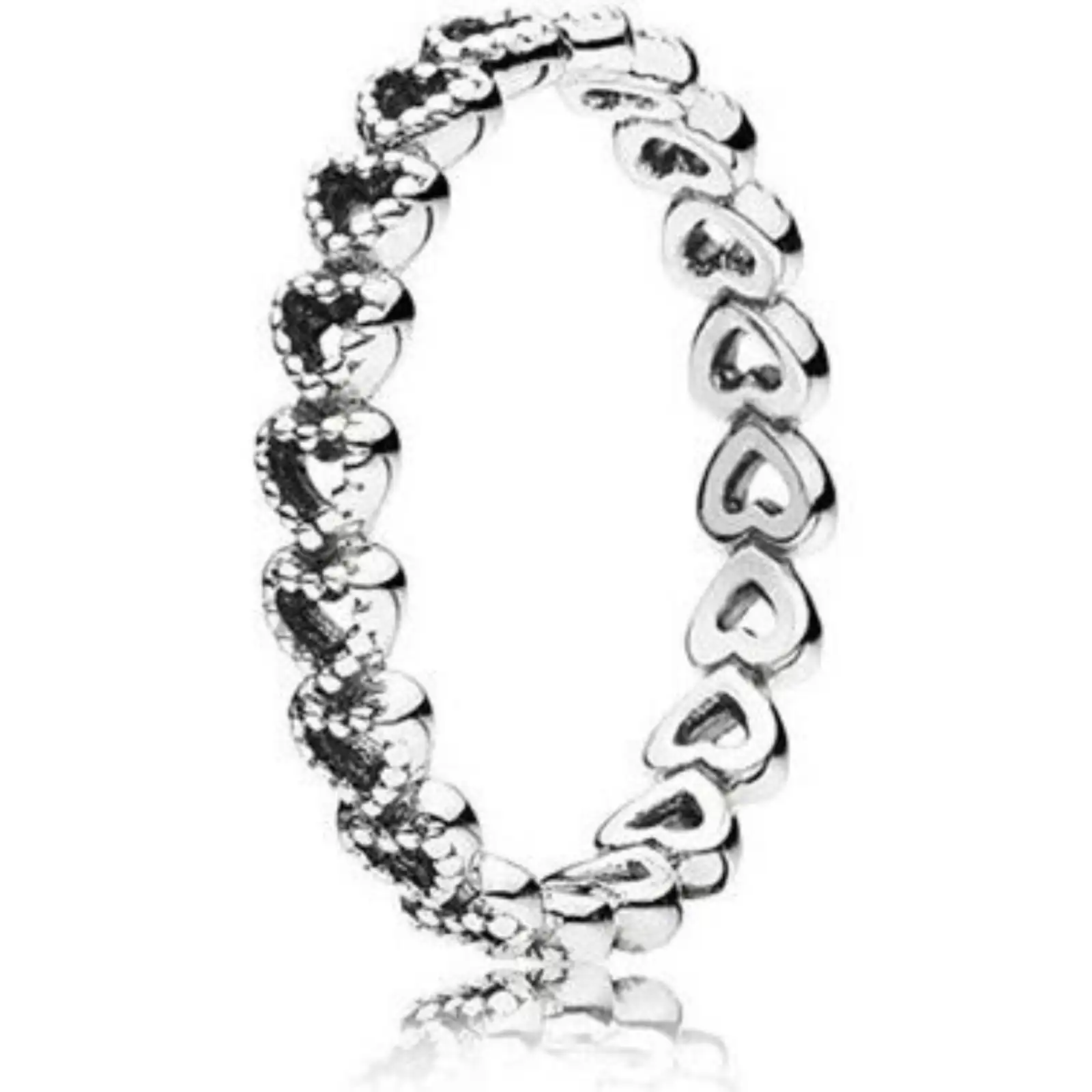 Pandora Band Of Hearts Ring (190980-52) Women JEWELRY