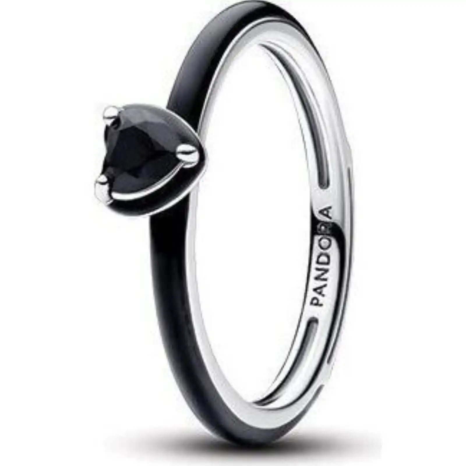 Pandora Jewelry Me Black Chakra Heart Ring (193088C01-54) Women JEWELRY