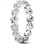 Pandora Jewelry Row Of Hearts Eternity Ring (193103C01-54) Women JEWELRY