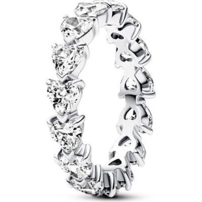Pandora Jewelry Row Of Hearts Eternity Ring (193103C01-54) Women JEWELRY