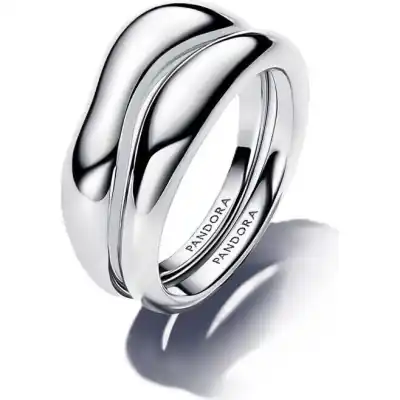 Pandora Jewelry Essence Organically Shaped Stacking Rings (193264C00-52) Women JEWELRY