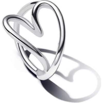 Pandora Jewelry Organically Shaped Heart Ring (193288C00-52) Women JEWELRY