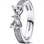 Pandora Jewelry Sparkling Bow Double-row Ring (193552C01-52) Women JEWELRY