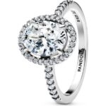 Pandora Jewelry Oval Light Point Ring (193777C01-56) Women JEWELRY