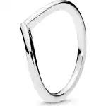 Pandora Polished Wishbone Ring (196314-52) Women JEWELRY
