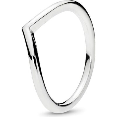 Pandora Polished Wishbone Ring (196314-52) Women JEWELRY
