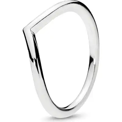 Pandora Polished Wishbone Ring (196314-52) Women JEWELRY