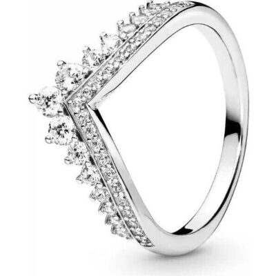 Pandora Princess Wishbone Ring (197736CZ-52) Women JEWELRY