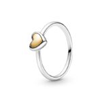 Pandora Jewels Golden Heart - Ring - Size 52 (199396C00-52) Women's JEWELRY
