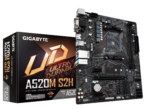 GIGABYTE Motherboard AMD A520M-S2H  for 3rd/4th/5th Generation AMD Ryzen™ processors; 2x Dual DDR4; 1x M2; HDMI; DVI; VGA. (GA-A520M-S2H)