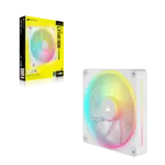 Corsair iCUE LINK LX140 RGB 120mm PWM Fan - Dual Light Loops – Requires iCUE LINK System Hub (Sold Separately) - White (CO-9051031-WW)