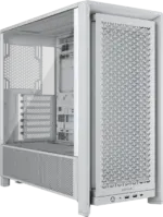 Corsair FRAME 4000D White Mid-Tower PC Case; 2x 3.5'' |  2x 2.5'' Drive Bays; Up to 360mm Radiator compatible; No Fans (CC-9011291-WW)