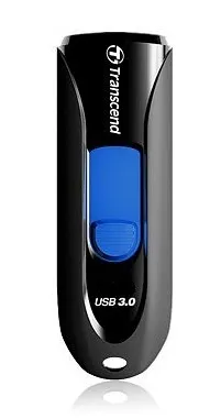 TRANSCEND 16GB JF790 USB3.1 GEN 1 CAPLESS FLASH DRIVE - BLACK AND BLUE - Image 5