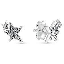 Pandora Jewels Sparkling Asymmetric Stars (290012C01) Women's JEWELRY