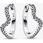 Pandora Jewelry Sparkling Double Hoop Earrings (292545C01) Women JEWELRY
